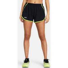 Donna Shorts Under Armour Shorts Fly-By 8 cm Donna Nero Riflettente