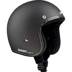 Bandit Motorcycle Helmets Bandit Jet Premium Line Jet Helmet, black, for Men