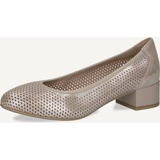 Caprice Elegant Metallic Lukkede Formelle Sko - Beige