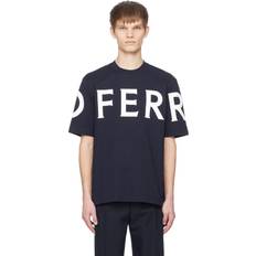 Ferragamo Oberteile Ferragamo Ferragamo-Logo T Shirt - Blue