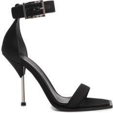 Alexander McQueen Satin Sandals - Black