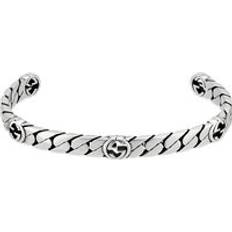 Gucci Bracelets Gucci Gucci Interlocking Sterling Silver Cuff Bracelet