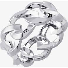 Pukka Berlin Cuban Chain Ring Sterling Silber mit Nanobeschichtung