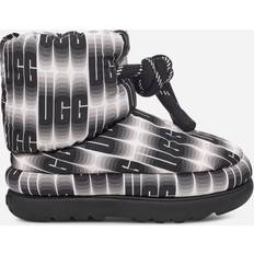 UGG Classic Maxi Wavelength Short Boot for Women in Black/White, 4, Textile