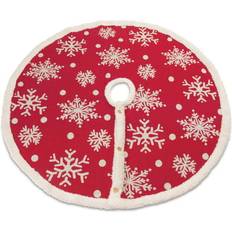 Red Christmas Tree Skirts Melrose Snowflake Christmas Tree Skirt Christmas Tree Skirt