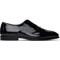 Patent Leather Oxford Ferragamo Black Wave Detail Oxfords NERO