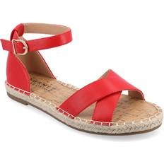 Laced Espadrilles Journee Collection Womens Lyddia Espadrille Flat Sandals