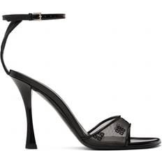 Givenchy Heeled Sandals Givenchy Stitch Sandals In 4G Mesh - Black