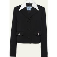 Prada Outerwear Prada Wool and Satin Jacket