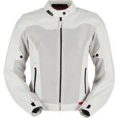 White Motorcycle Jackets Furygan Mistral Evo Damen Motorrad Textiljacke, weiss, Größe