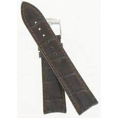 Hamilton Watch Straps Hamilton Watchband 20/18mm Dark Brown Alligator Grain part#H600100336