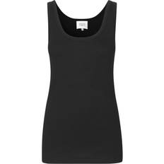 Second Female Kleding Second Female Ambra Tanktop Kvinde Toppe hos Magasin Black