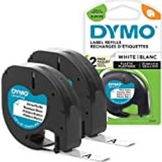 Dymo LetraTag Plastic Labels on