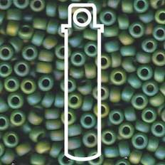 Miyuki Miyuki seed beads Matte Opak Green AB 5/0 E- beads, 20 gram