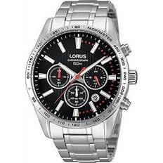 Lorus Men Wrist Watches Lorus RT343DX-9 Men s Chronograph case & Bracelet Black 50m WR With Box RT343DX9