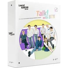 Talk! With BTS Global edition 2-Book Set without Motipen Korean Learning for Basic Learners Korean Keyboard Stickers