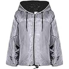 A2Z Kids Barn Flickor Jackor Regnjacka Lättvikt KAG MAC Vattentät Raincoat Jacket 449 Grey 11-12