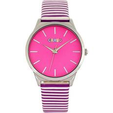 Purple - Unisex Wrist Watches Crayo Aboard Purple One Size