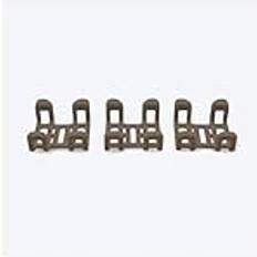 Tractive GPS Dog Tracker Rubber Clips x3 Standard Brown
