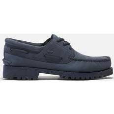 Timberland Authentic Nubuck 3 Eye Boat Shoe - Blue/Dark Blue