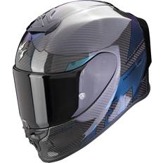 Scorpion EXO-R1 Evo Carbon Air Rally Chameleon, integraalhelm kleur: zwart/lila/groen maat: