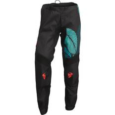 Motorcycle Pants THOR Sector Urth Damen Motocross Hose, schwarz-türkis, Größe