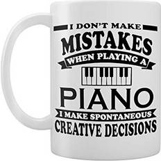 MHP I Don't Make Mistakes When Playing a Piano Funny Cup