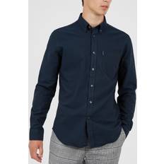 Ben Sherman Organic Oxford Long Sleeve Shirt Dark Navy