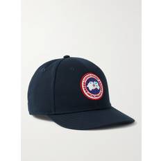 Canada Goose Herre Tilbehør Canada Goose Arctic Logo-Appliquéd Twill Baseball Cap Men Blue