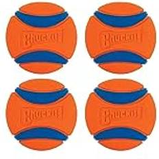 Chuckit! Ultra Ball Rubber Fetch Dog Toy Medium 2.5 20 to 60 lb Pack of 4