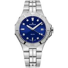 Edox Women Wrist Watches Edox Delfin Diver Date Lady Blue