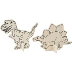 Hobbycraft Decorate Your Own Dinosaur Wooden Shapes 2 Pack