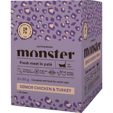 Monster Senior Chicken & Turkey Våtfoder Portionsförpackningar Katt