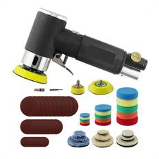 Tlily Air Sander Mini Pneumatic 1In/2In/3In Grinding Machine Set for Car Polishing High Speed Air Powered Polisher Air Tool