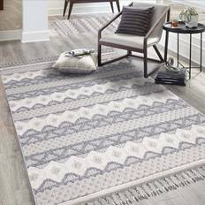 Carpet City Valencia Tæppe 200 x 290 cm Grå-blå Beige