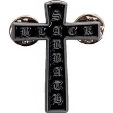 Sort Brocher Cross Pin - Schwarz