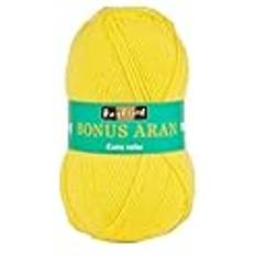 Yellow Yarn SIRDAR Hayfield Bonus Aran 100% Acrylic 100g 256m
