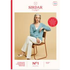 Yarn & Needlework Supplies SIRDAR No.1 DK Lace Balloon Sleeve Cardi Knitting Pattern, 10664