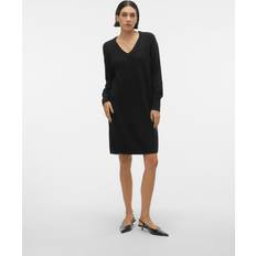 Kläder Vero Moda Vmellylefile Midiklänning Black
