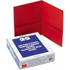 Esselte Pendaflex 57511 Twin-Pocket Portfolio Embossed Grain Paper Red