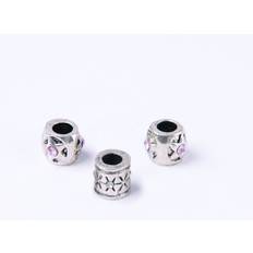 Trimits Spacer Beads Rose Crystal R/stone Mix 1 per pack of 3