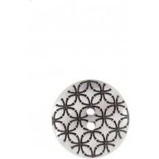 Yarn & Needlework Supplies Trimits Geometric Round Buttons Pearl & Black each