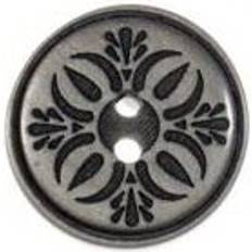 Buttons on sale Trimits Fleur Round Buttons Silver & Black each