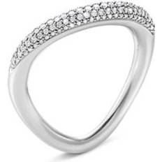 Georg Jensen Joyería Georg Jensen Offspring Sterling Silver 0.29ct Diamond Ring 56 57