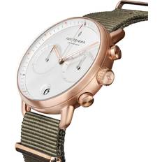 Watches Nordgreen Minimalistist Large Wrist Rose Gold Case White Boheme Nylon