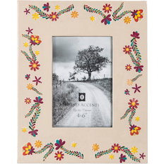 Ceramic Photo Frames HiEnd Accents Paseo Road Mexican Floral Photo Frame