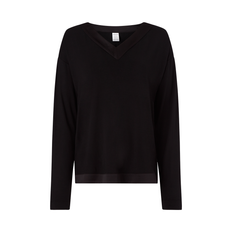 Calvin Klein Zwart Blouses Calvin Klein V-Neck Blouse - Zwart