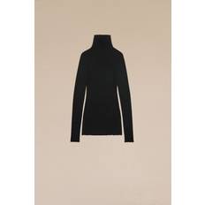Ami Paris Dresses Ami Paris Turtleneck Mini Dress Black for Women