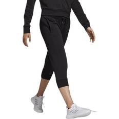 adidas Essentials Linear 3/4 Pant Black White, Female, Tøj, Bukser, Sort