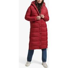 Superdry Faux Fur Hooded Longline Puffer Coat